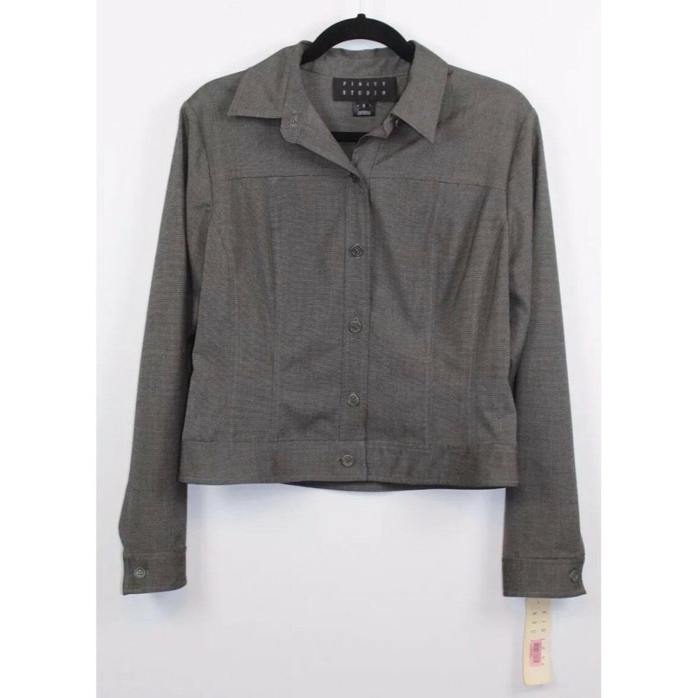 NWT Finity Studio Womens Black Camel Jacket